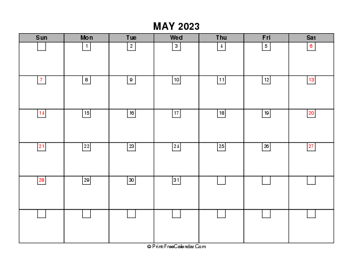 2023 boxy calendar may