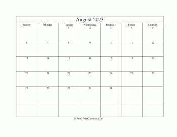 august 2023 editable calendar with holidays