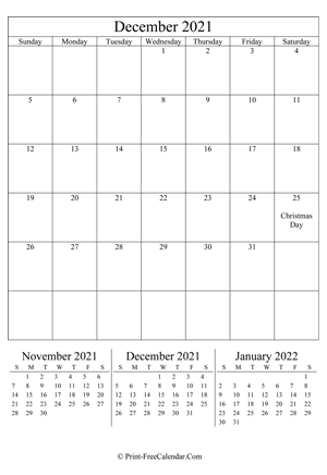 editable calendar december 2021 (portrait layout)