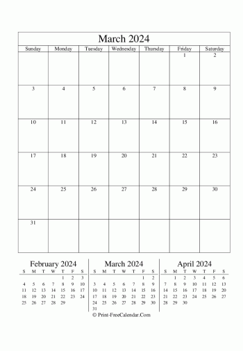 editable calendar march 2024 portrait layout