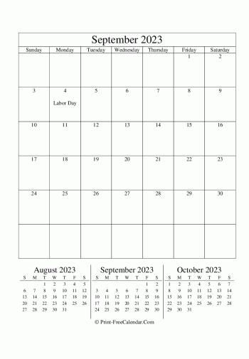 editable calendar september 2023 (portrait layout)