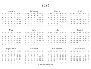 free printable calendar 2021