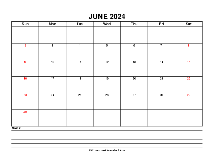 june 2024 editable calendar with uk-bank holidays, week start on sunday, Landscape orientation